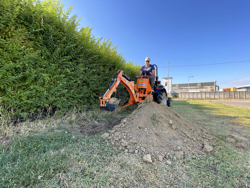 backhoe for traktor drs 1000