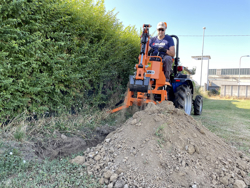 backhoe for traktor drs 1000