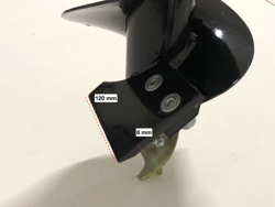 ekstra spiss 15cm for jordbor med kniver
