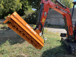 krattknuser 100cm for mini gravemaskiner hydraulisk krattknuser mod ars 100