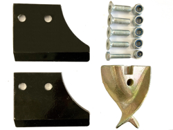 4 kniver spiss for jordborr ø30cm