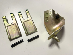 2 kniver spiss for jordborr 20cm s100