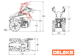 reversibel tohjulstraktor kama dieselmotor