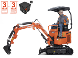 mini gravemaskin 1.1 ton e110