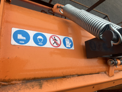 frontalt snøblad med 3 punkts feste for traktor ln 175 c renovert 22