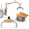 hydraulisk tømmerklo grab for tre og små tømmerstokker hydrauliske rotatorer og trehåndteringsutstyr