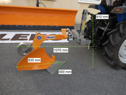 plug cu un singur brăzdar cu roată de sprijin pentru tractoare de tip goldoni sau carraro mod dp 20