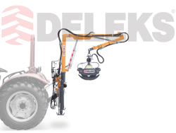 macara forestieră hidraulică cu graifer lemn pentru spate tractor mod crab 3000