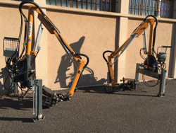 macara forestieră hidraulică cu graifer lemn pentru spate tractor mod crab 3000