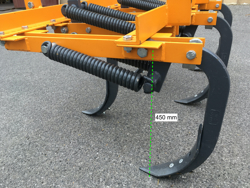 cultivator cu 5 dinți larg 120 cm pentru tractoare precum antonio carraro mod de 120 5