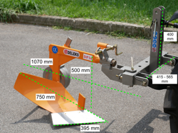 plug cu un singur brăzdar pentru tractoare de tip kubota sau iseki mod dp 16