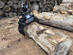 cleste hidraulic cu o capacitate de încărcare de 400 kg cu un rotor 360 pentru mini excavatoare mod dk 10 gr 10