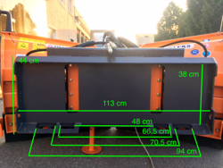 plug de zăpadă frontal 200 cm pentru mini încărcătoare mod lnv 200 m