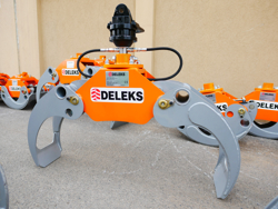 cleşte buşteni cu o capacitate de încărcare de 1000 kg cu rotor rotativ mod dk 11c gr 30