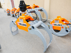 cleşte buşteni cu o capacitate de încărcare de 1000 kg cu rotor rotativ mod dk 11c gr 30