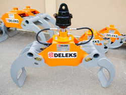 cleşte buşteni cu o capacitate de încărcare de 1000 kg cu rotor rotativ mod dk 11c gr 30