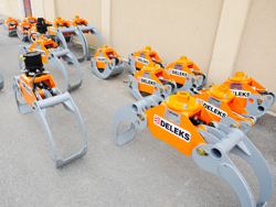 cleşte buşteni cu o capacitate de încărcare de 1000 kg cu rotor rotativ mod dk 11c gr 30