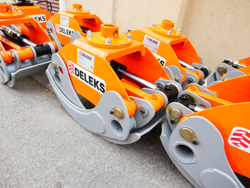 graifer trunchiuri de lemn pentru mini excavatoare sau manipulatoare hidraulice mod dk 16