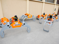 graifer trunchiuri de lemn pentru mini excavatoare sau manipulatoare hidraulice mod dk 16