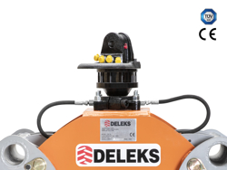 graifer pentru lemn cu rotor cu flanșă capacitate 2000kg pentru excavatoare mod dk 16 gr 30f