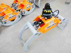 graifer pentru lemn cu rotor cu flanșă capacitate 2000kg pentru excavatoare mod dk 16 gr 30f
