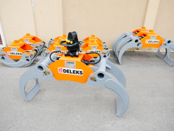 graifer pentru lemn cu rotor cu flanșă capacitate 2000kg pentru excavatoare mod dk 16 gr 30f