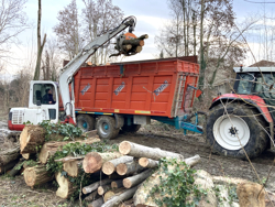 graifer trunchiuri de lemn pentru mini excavatoare sau manipulatoare hidraulice mod dk 16