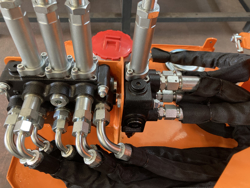 tocator hidraulic cu brat articulat cu cositoare sau tocator mod airone 130 tr