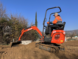 mini excavator compact 1 ton mod m100