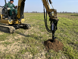 burghiu hidraulic de pământ pentru excavatoare grhd