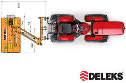 tocător lateral cu ciocane multifuncțional ușor pentru tractoare mod volpe 100