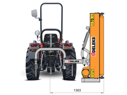 concasor lateral deplasabil pentru tractor pentru șanțuri și docuri mod volpe 165