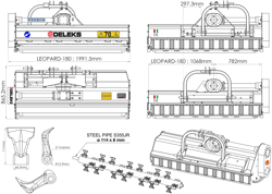 tocătoare cu ciocane cu deplasare hidraulică leopard 180 sph