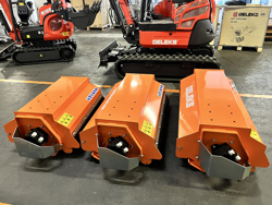 maruntitor tufis hidraulic forestier pentru mini excavator taiere 120 cm mod arm 120