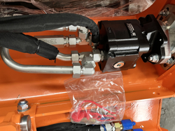 mărunțitor tufiș hidraulic forestier pentru mini excavator tăiere 120 cm mod arh 120