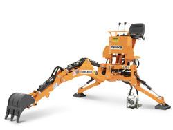 retroexcavator cu cupă montat pentru tractor agricol mod drs 1000