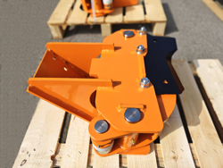 graifer forestier hidraulic cu lama de taiere atasata pentru mini excavator cleste mod cf 10