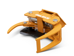 graifer forestier hidraulic cu lama de taiere atasata pentru mini excavator cleste mod cf 10