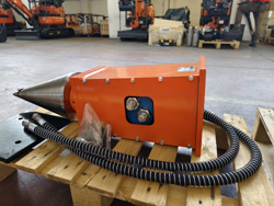 despicator conic hidraulic pentru excavator lsp12