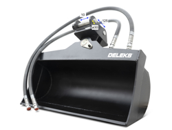 cupa taluzare inclinare hidraulica pentru miniexcavator m180 800