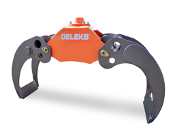 graifer trunchiuri de lemn pentru mini excavatoare sau manipulatoare hidraulice mod dk 18