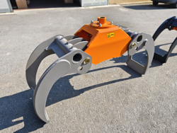 graifer trunchiuri de lemn pentru mini excavatoare sau manipulatoare hidraulice mod dk 18