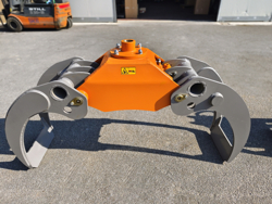 graifer trunchiuri de lemn pentru mini excavatoare sau manipulatoare hidraulice mod dk 18