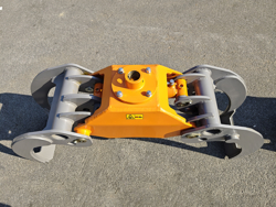 graifer trunchiuri de lemn pentru mini excavatoare sau manipulatoare hidraulice mod dk 18