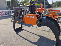 graifer pentru lemn cu rotor cu flanșă capacitate 2000kg pentru excavatoare mod dk 18 gr 100f