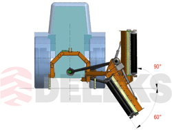 concasor acostament serie grea pentru tractoare lățime 180 cm tocator resturi mod dragon 180