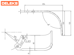 freză activă pentru tractoare serie grea lățimea de lucru 220cm pentru frezarea solului mod dftr 220