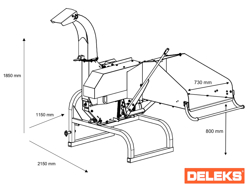 mărunţitoare de crengi cu disc pentru tractor produce aşchii de lemn mod dk 1200se