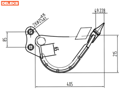 cupă pentru miniexcavator s100 500