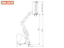 tocatoare cu brat articulat hidraulic cu tocator sau cositoare mod merlo